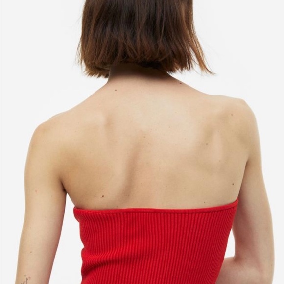 H&M Red Halter Top. Size Medium. - Picture 2 of 7